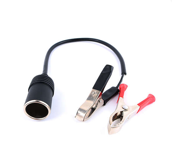 Motolab 12V Car Cigarette Lighter Socket Adaptor with Battery Clamp