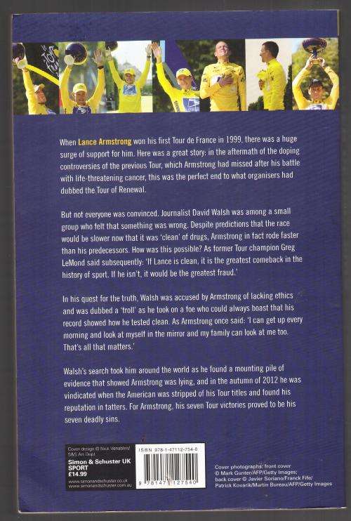 Seven Deadly Sins: My Pursuit of Lance Armstrong -- David Walsh