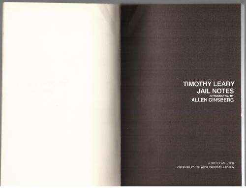 Jail Notes  --  Timothy Leary