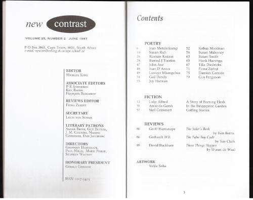 New Contrast 98 - Volume 25, Number 2, June 1997