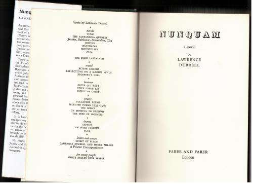 Nunquam -- Lawrence Durrell