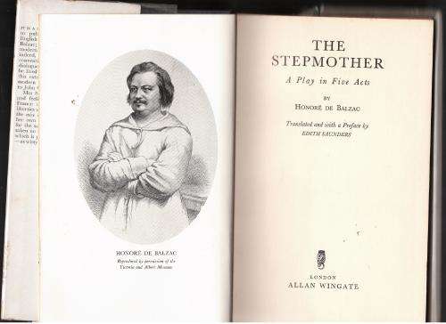 The Stepmother, A Drama in Five Acts -- Honoré de Balzac