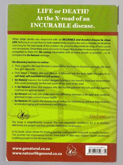 Go Natural: Essential Guide for 'dis-ease' Free Living -- Johan Jacobs
