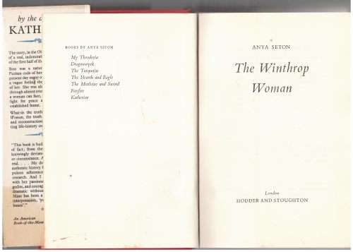 The Winthrop Woman -- Anya Seton