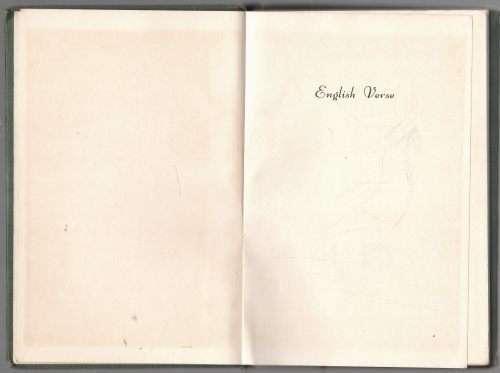 English Verse -- Neville Nuttall [Editor]