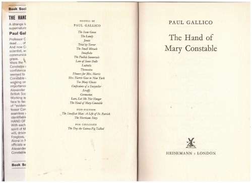 The Hand of Mary Constable -- Paul Gallico