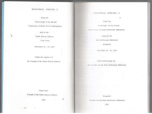 Bibliophilia Africana II
