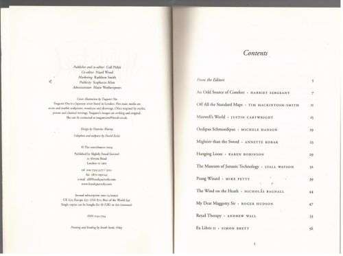 Slightly Foxed The Real Reader`s Quarterly No 1 - 4 (Spring 2004 - Autumn 2004)