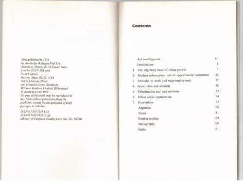 Urbanization as a Social Process: An essay on movement and change -- Kenneth Little