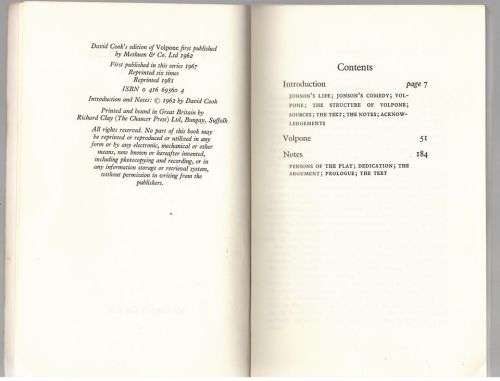 Volpone: Or, The Fox -- Ben Jonson