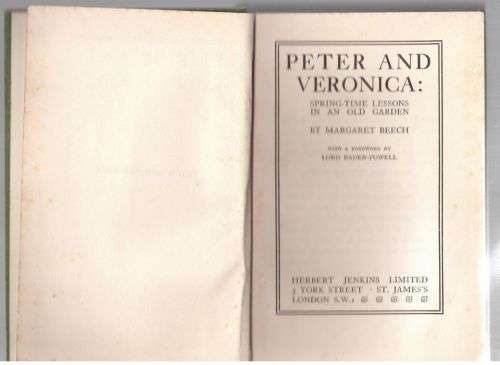 Peter and Veronica: Spring-time Lessons in an Old Garden -- Margaret Beech (pseud.)