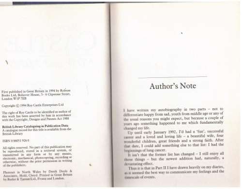 Now and Then: An Autobiography -- Roy Castle