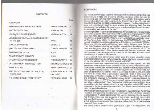 Ramsbottom reminiscences, Volume 1.