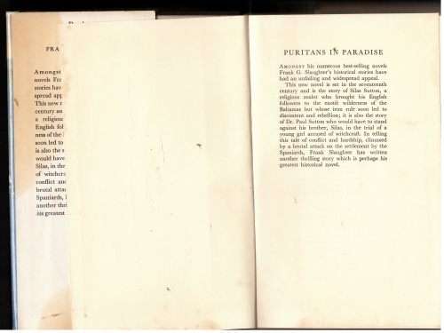 Puritans in Paradise: A Novel -- Frank G. Slaughter
