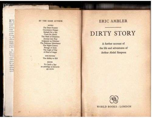 Dirty Story -- Eric Ambler