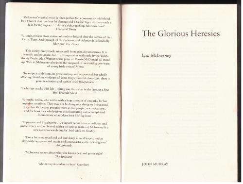 The Glorious Heresies: A Novel -- Lisa McInerney