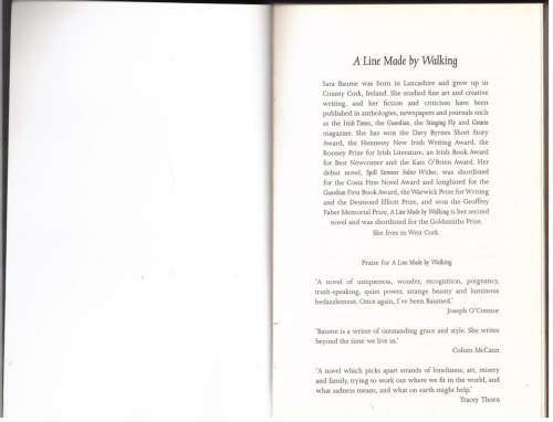 A Line Made by Walking: A Novel -- Sara Baume