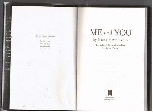 Me and You -- Niccolò Ammaniti