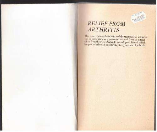 Relief from Arthritis  --  John E. Croft