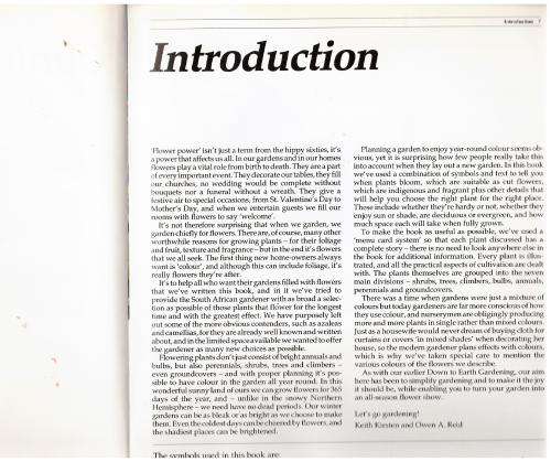Down to Earth: Garden Plants and Flowers  --  Keith Kirsten, Owen A. Reid