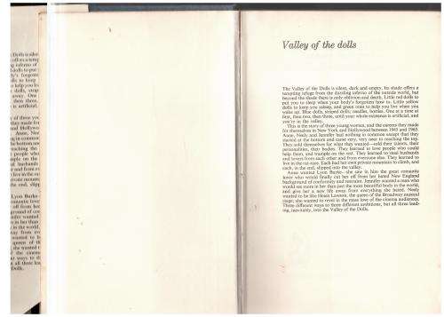 Valley of the Dolls -- Jacqueline Susann   **  1st Edition  **