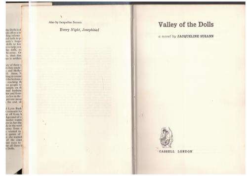 Valley of the Dolls -- Jacqueline Susann   **  1st Edition  **
