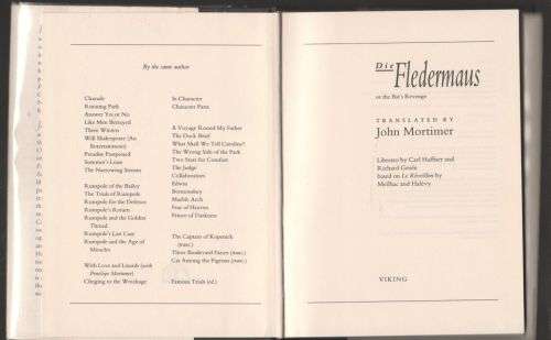 Die Fledermaus: or, The Bat`s Revenge -- Carl Haffner, Richard Genée
