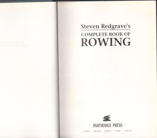 Steven Redgrave`s Complete Book of Rowing