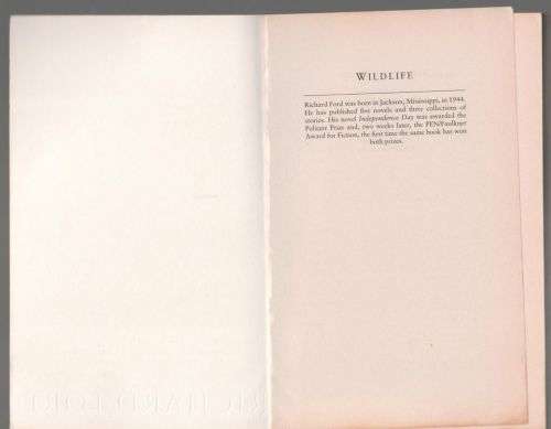 Wildlife -- Richard Ford