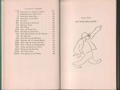 Let Your Mind Alone!: And Other More Or Less Inspirational Pieces -- James Thurber