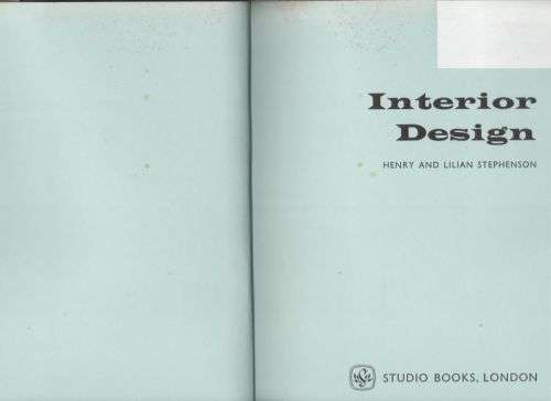 Interior Design -- Henry Stephenson, Lilian Stephenson