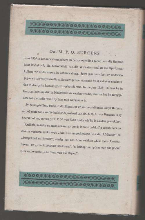 C.L. Leipoldt: n Studie In Stof-keuse, -verwerking en -ontwikkeling -- M.P.O. Burgers
