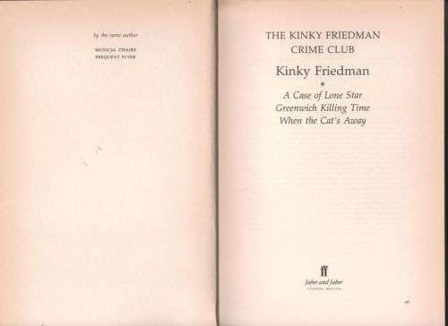 The Kinky Friedman Crime Club