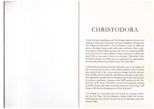 Christodora: A Novel -- Tim Murphy