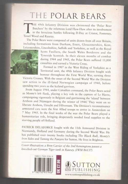 The Polar Bears: Monty`s Left Flank -- Patrick Delaforce