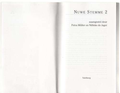 Nuwe Stemme 2 -- Petra Muller, Nelleke de Jager [Samestellers]