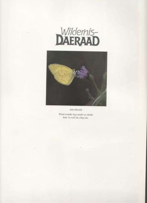 Wildernis-daeraad -- Peter Pickford