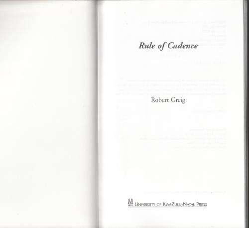 Rule of Cadence -- Robert Greig