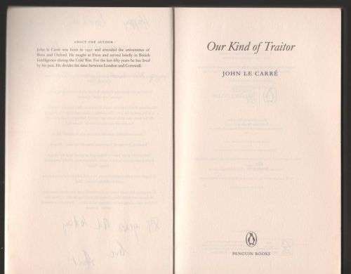 Our Kind of Traitor -- John le Carré