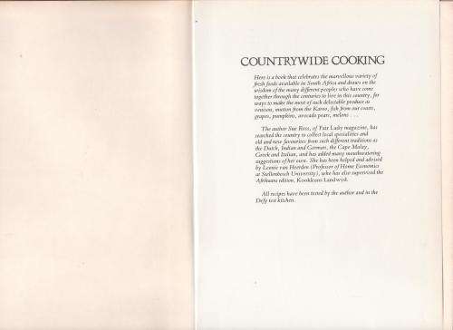 Countrywide Cooking: The Defy Cookbook For South Africa -- Sue Ross, Leonie Van Heerden