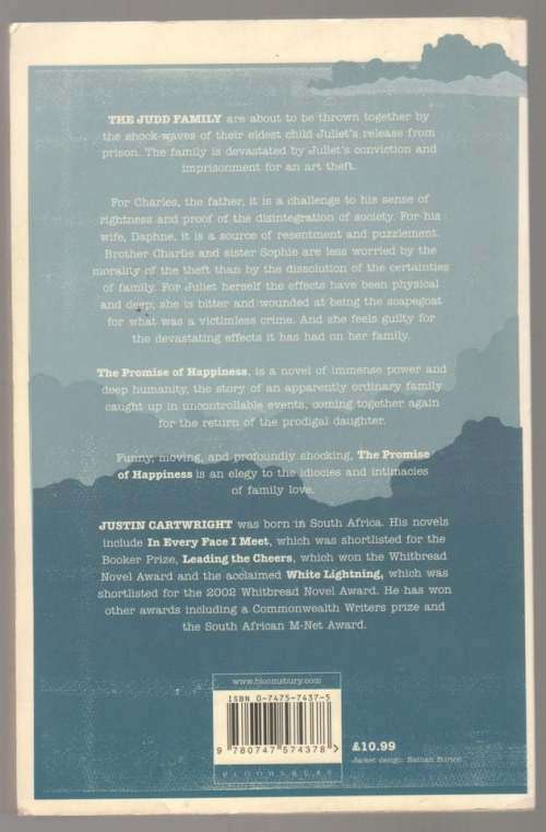 The Promise of Happiness: A Novel -- Justin Cartwright