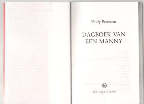 Dagboek van een manny -- Holly Peterson