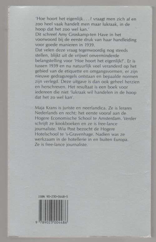 Hoe hoort het eigenlijk? -- Amy Groskamp-ten Have