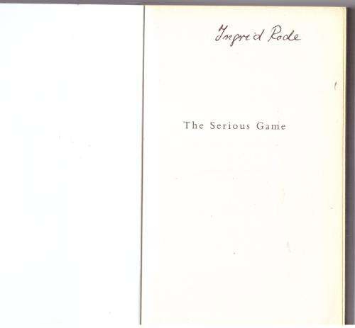 The Serious Game -- Hjalmar Söderberg