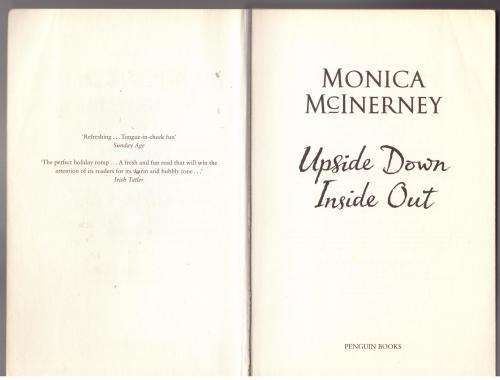 Upside Down Inside Out: A Novel -- Monica McInerney