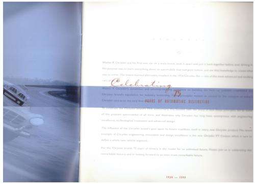 Chrysler: Celebrating 75 Years of Automotive Distinction 1924-1999
