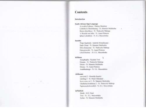 Many Tongues: a translation anthology -- Pieter Odendaal and Annel Pieterse (Editors)