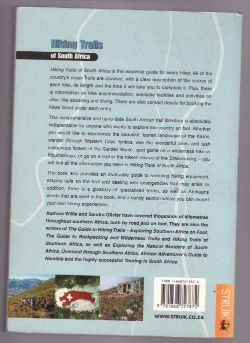 Hiking Trails of South Africa -- Willie Olivier, Sandra Olivier