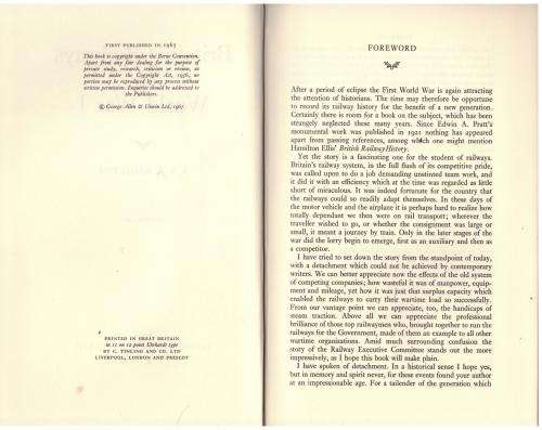 Britain`s Railways in World War 1 -- J. A. B. Hamilton