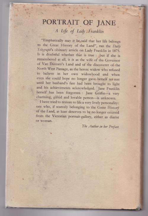 Portrait of Jane: A Life of Lady Franklin -- Frances J. Woodward